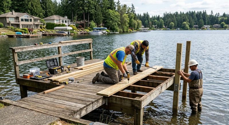 Dock Wood Replacement in Alpharetta, GA