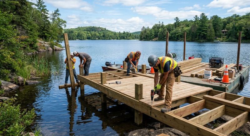 Pond Dock Construction in Denver County, CO