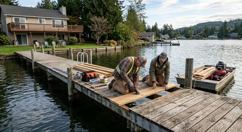 Dock Wood Replacement in Alpharetta, GA
