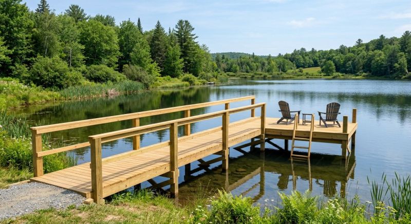 Pond Dock Construction in Overland Park, KS