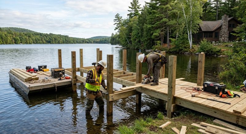 Pond Dock Installation in Littleton, CO