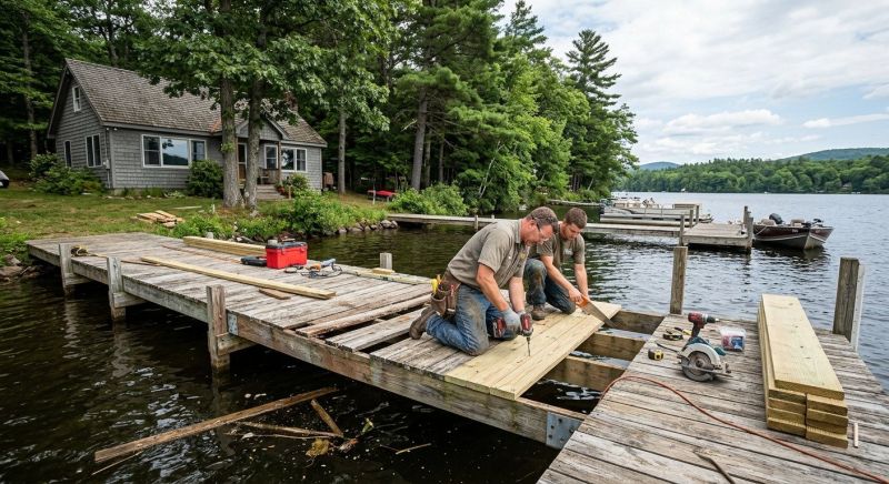 Wood Dock Repair in Overland Park, KS